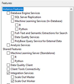 SQL Server Installation Media - Feature Selection