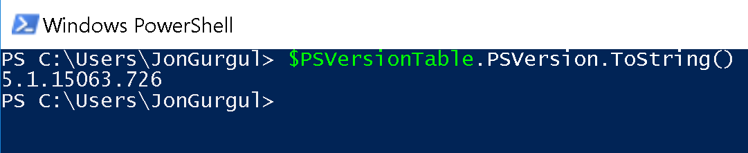 PSVersionTable.PSVersion.ToString