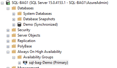 SQL Server Basic Availability Group